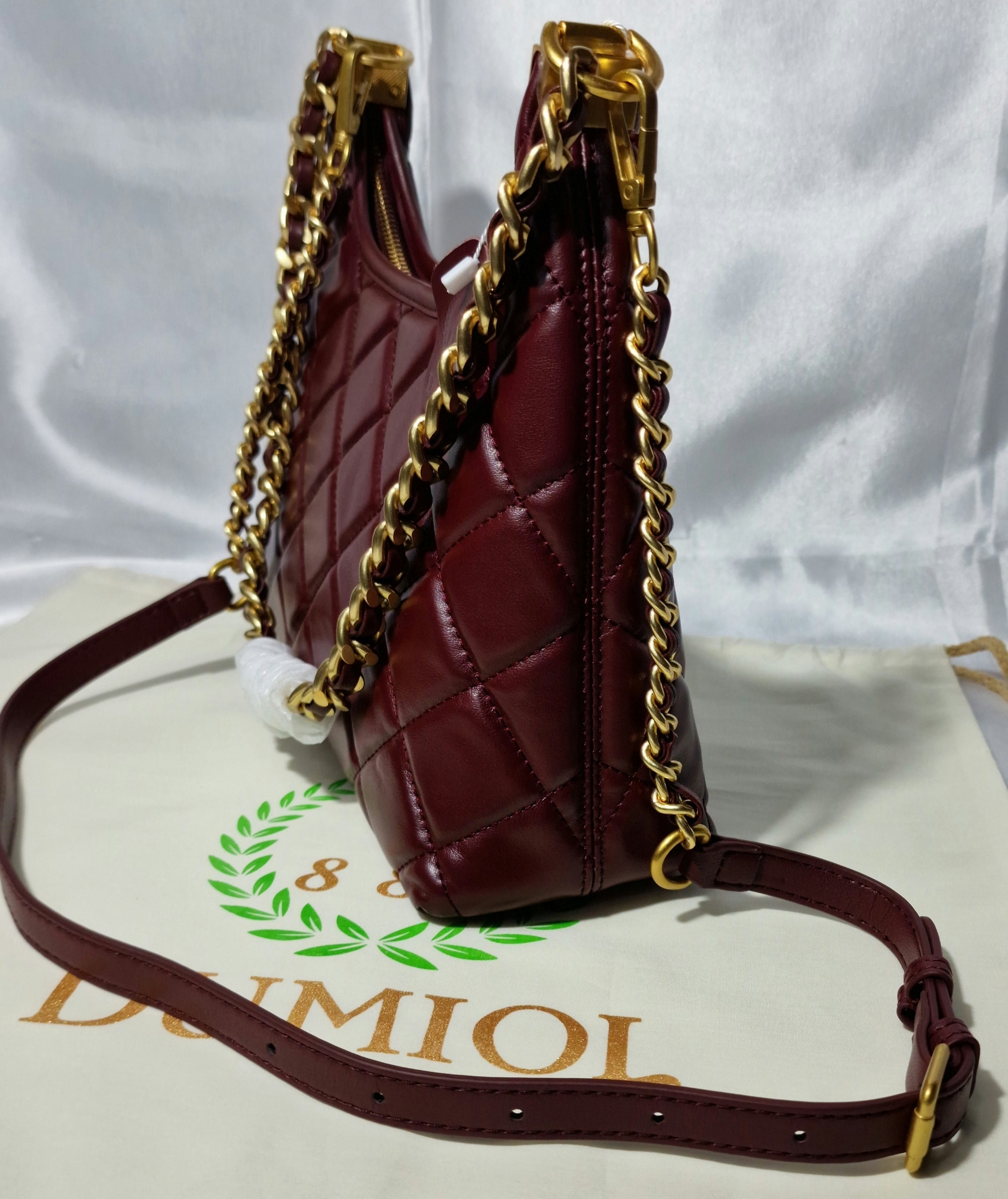 Borsa "Ayla” Trapuntata – Bordeaux