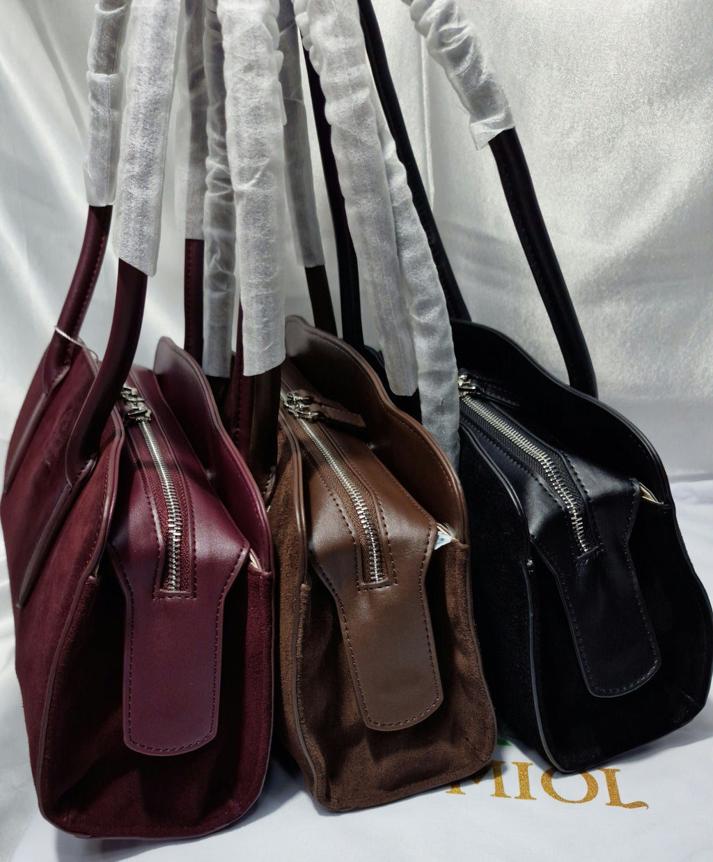 Bauletto "Nami" a spalla con doppi manici lunghi